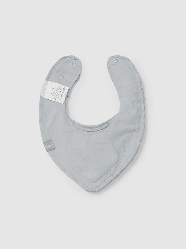 Plain bib in organic cotton Plain bib in organic cotton