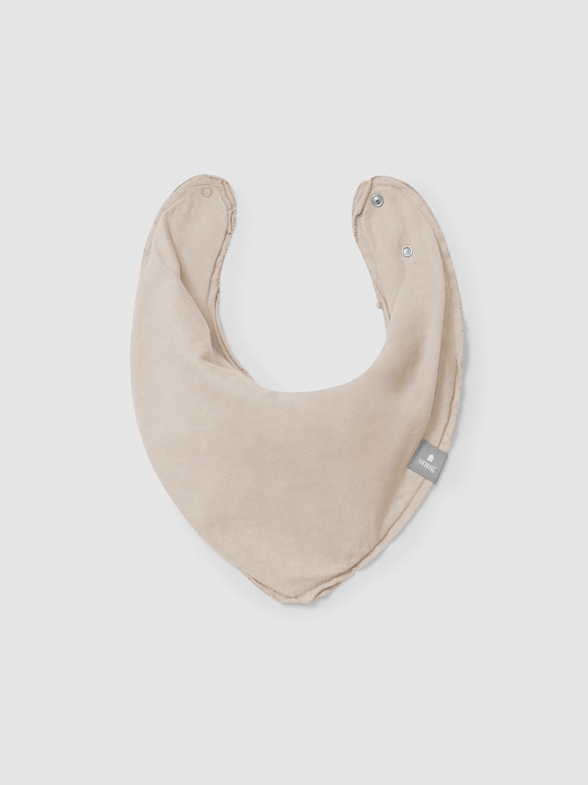 Plain bib in organic cotton