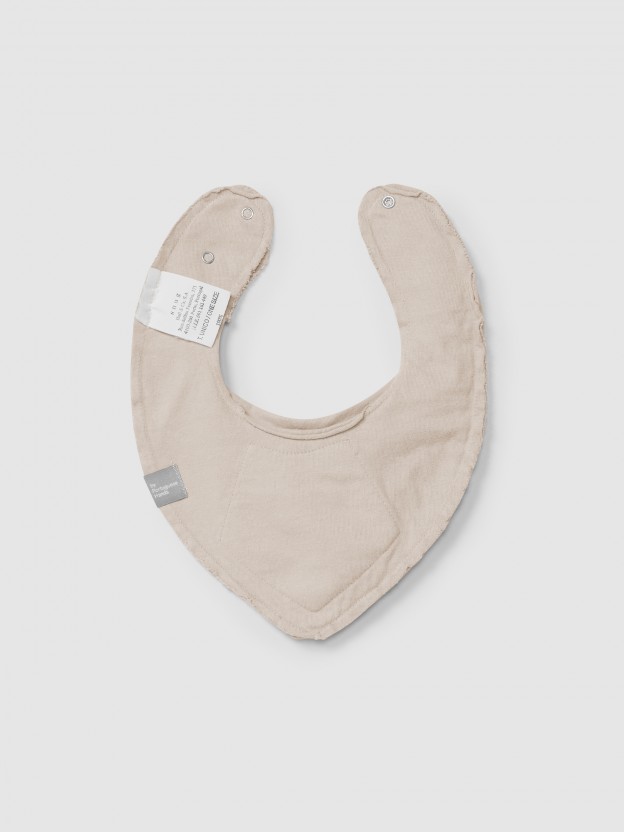 Plain bib in organic cotton Plain bib in organic cotton