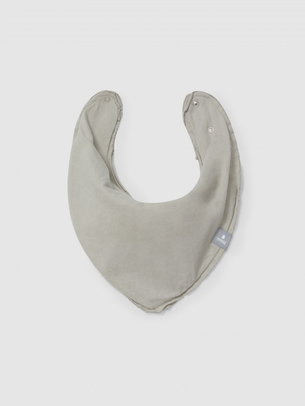 Plain bib in organic cotton Plain bib in organic cotton