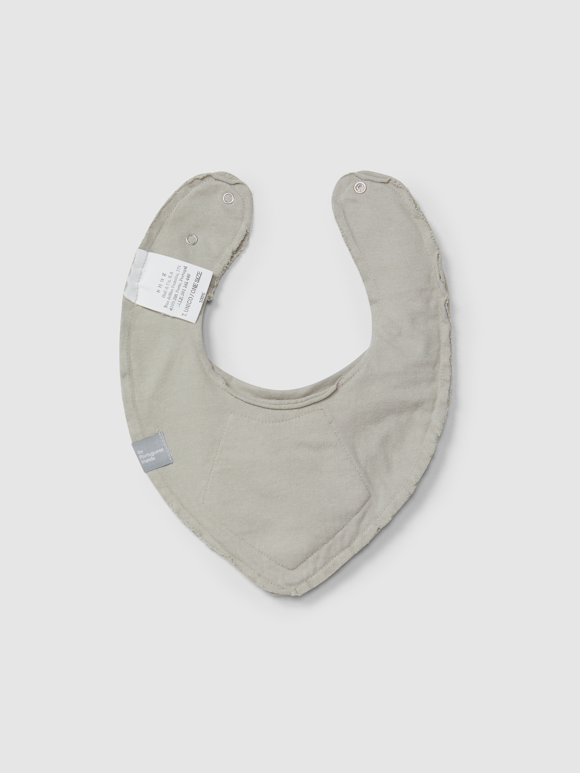 Plain bib in organic cotton