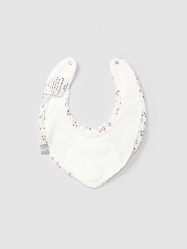 Printed muslin bib Printed muslin bib