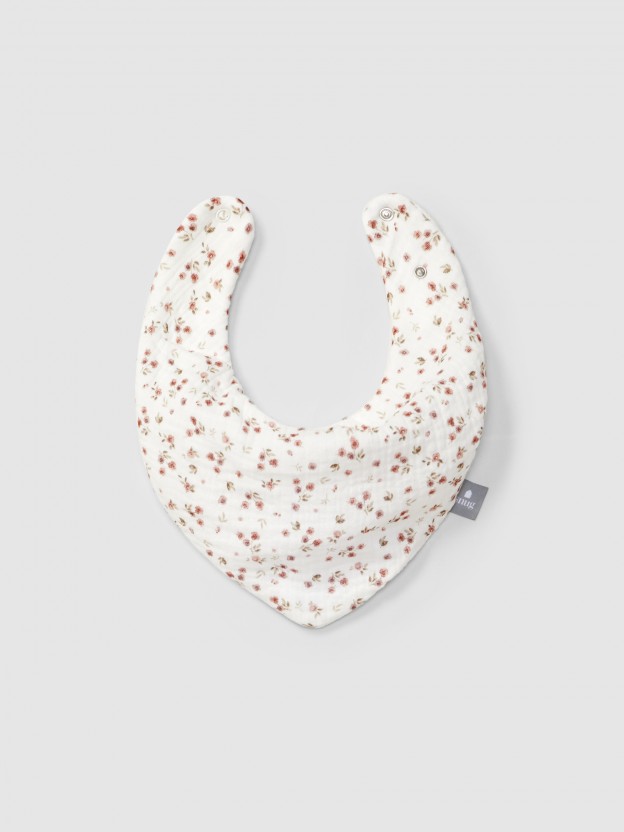 Printed muslin bib Printed muslin bib