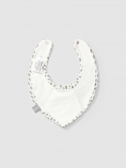 Printed muslin bib Printed muslin bib