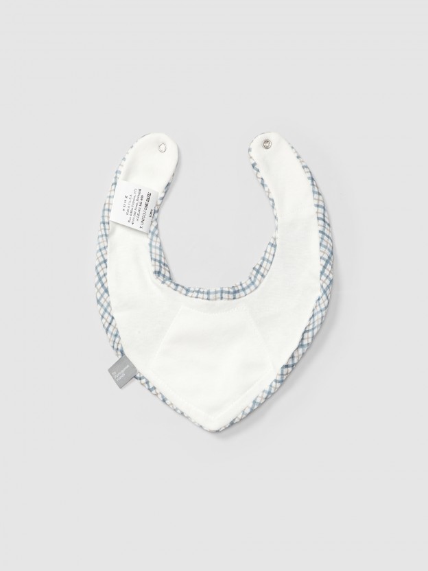 Printed muslin bib Printed muslin bib
