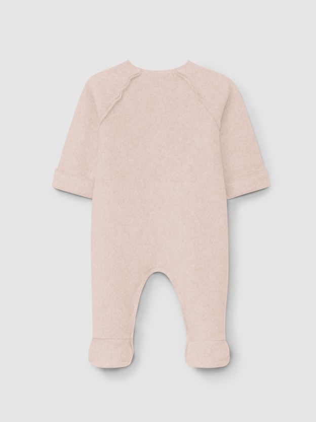 Organic cotton fleece romper Organic cotton fleece romper