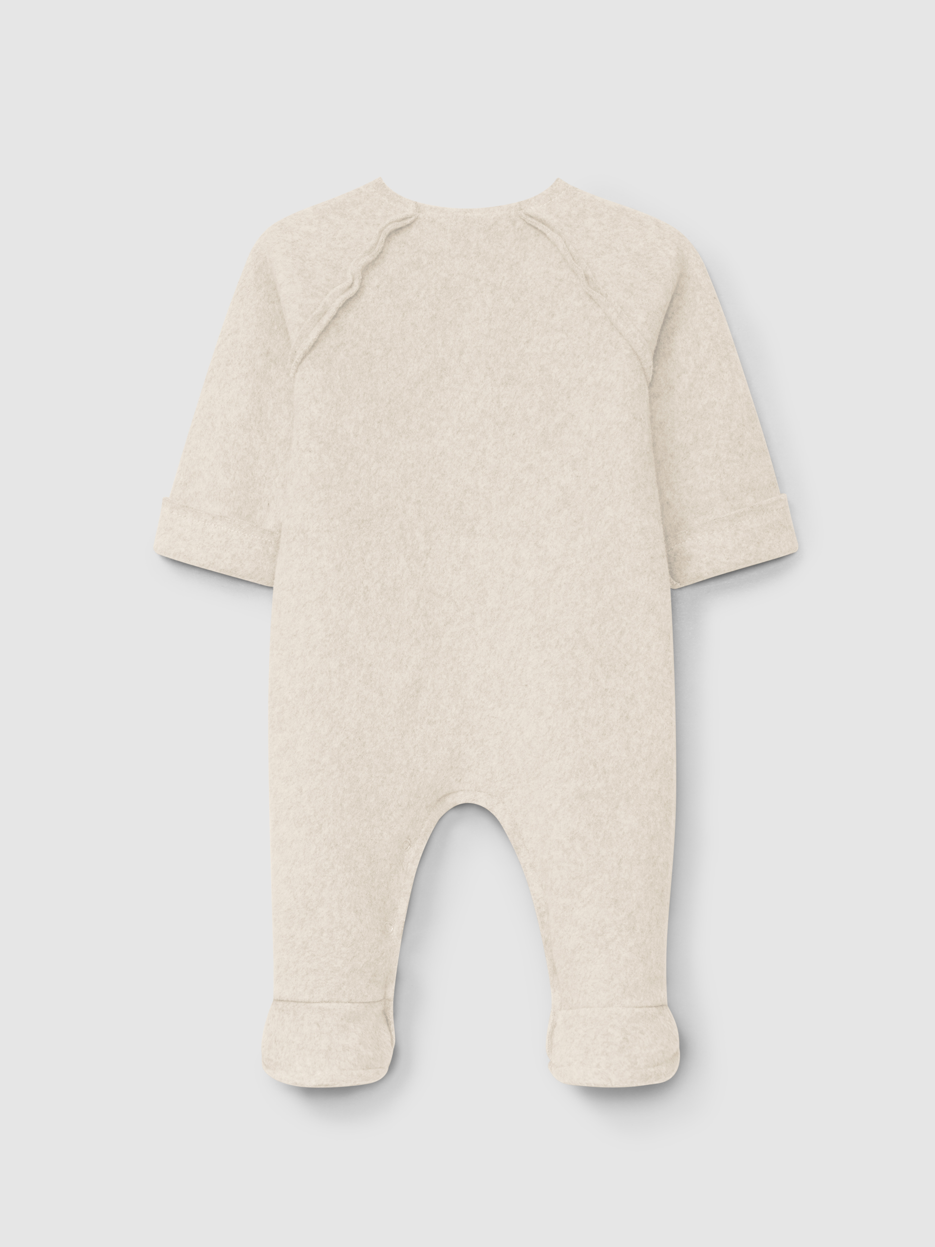 Organic cotton fleece romper