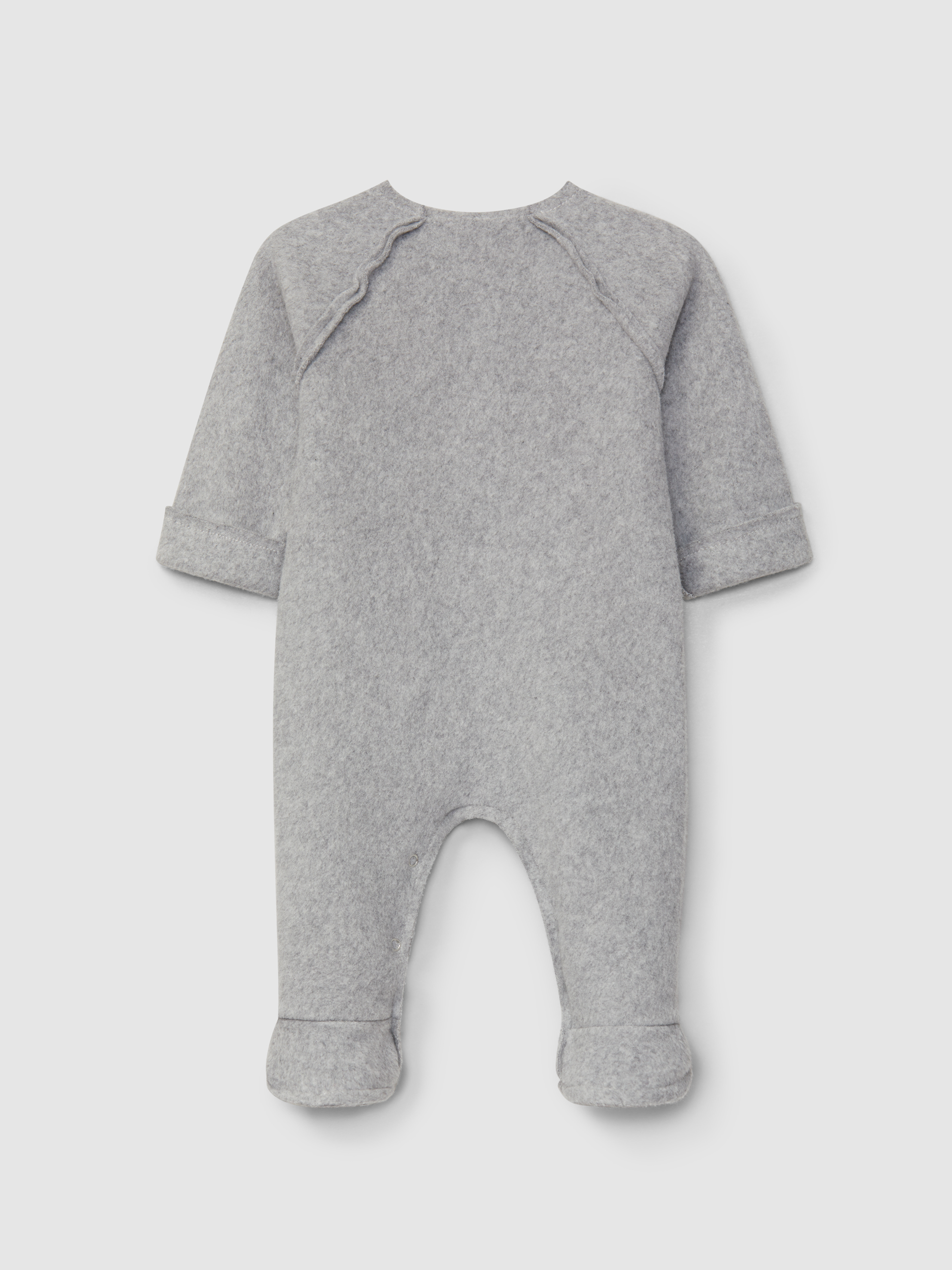 Organic cotton fleece romper