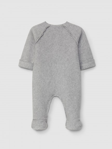 Organic cotton fleece romper Organic cotton fleece romper