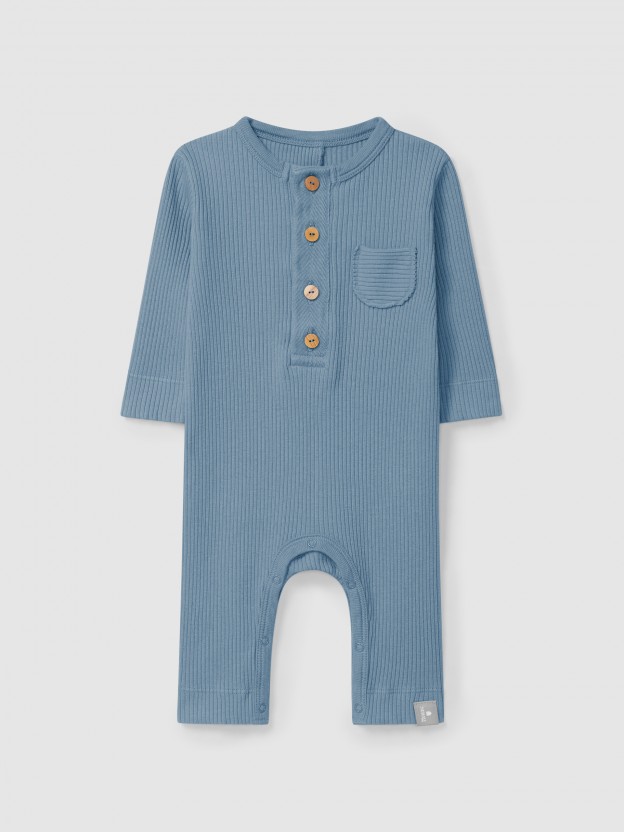 Ribbed jersey romper Ribbed jersey romper