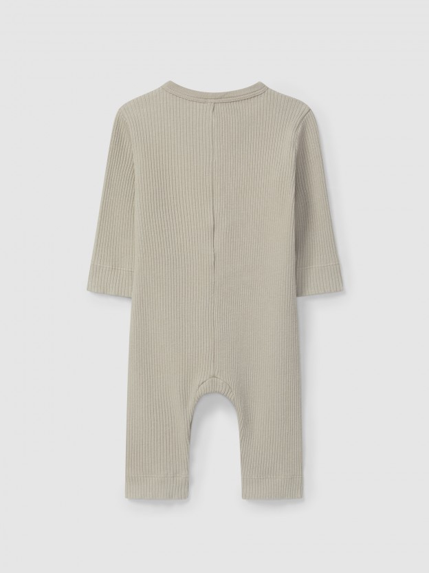 Ribbed jersey romper Ribbed jersey romper