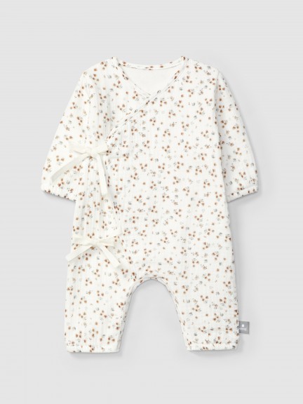Printed muslin romper
