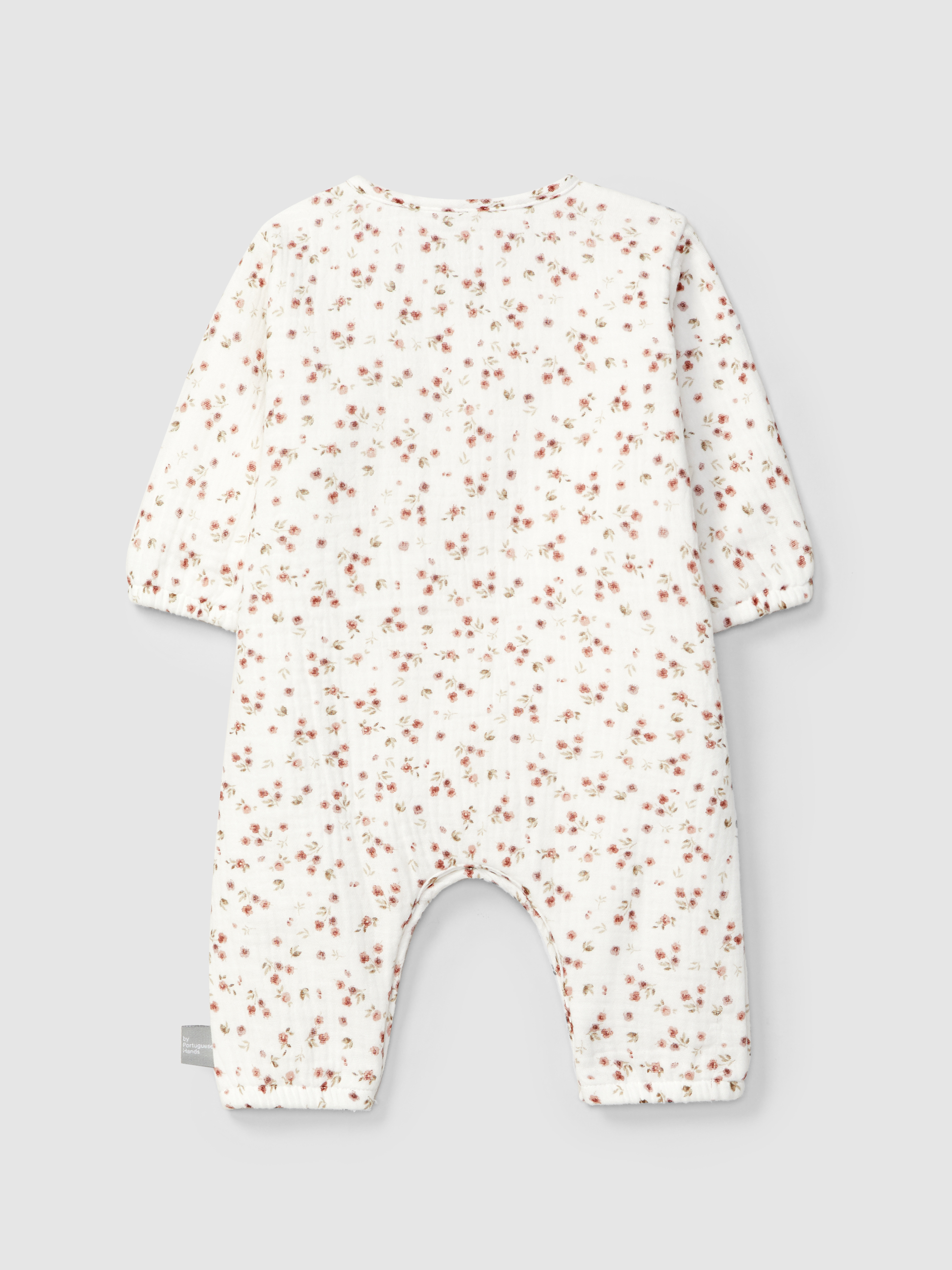 Printed muslin romper