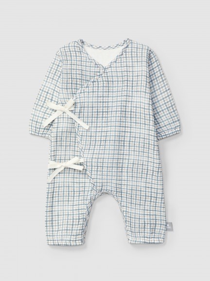 Printed muslin romper