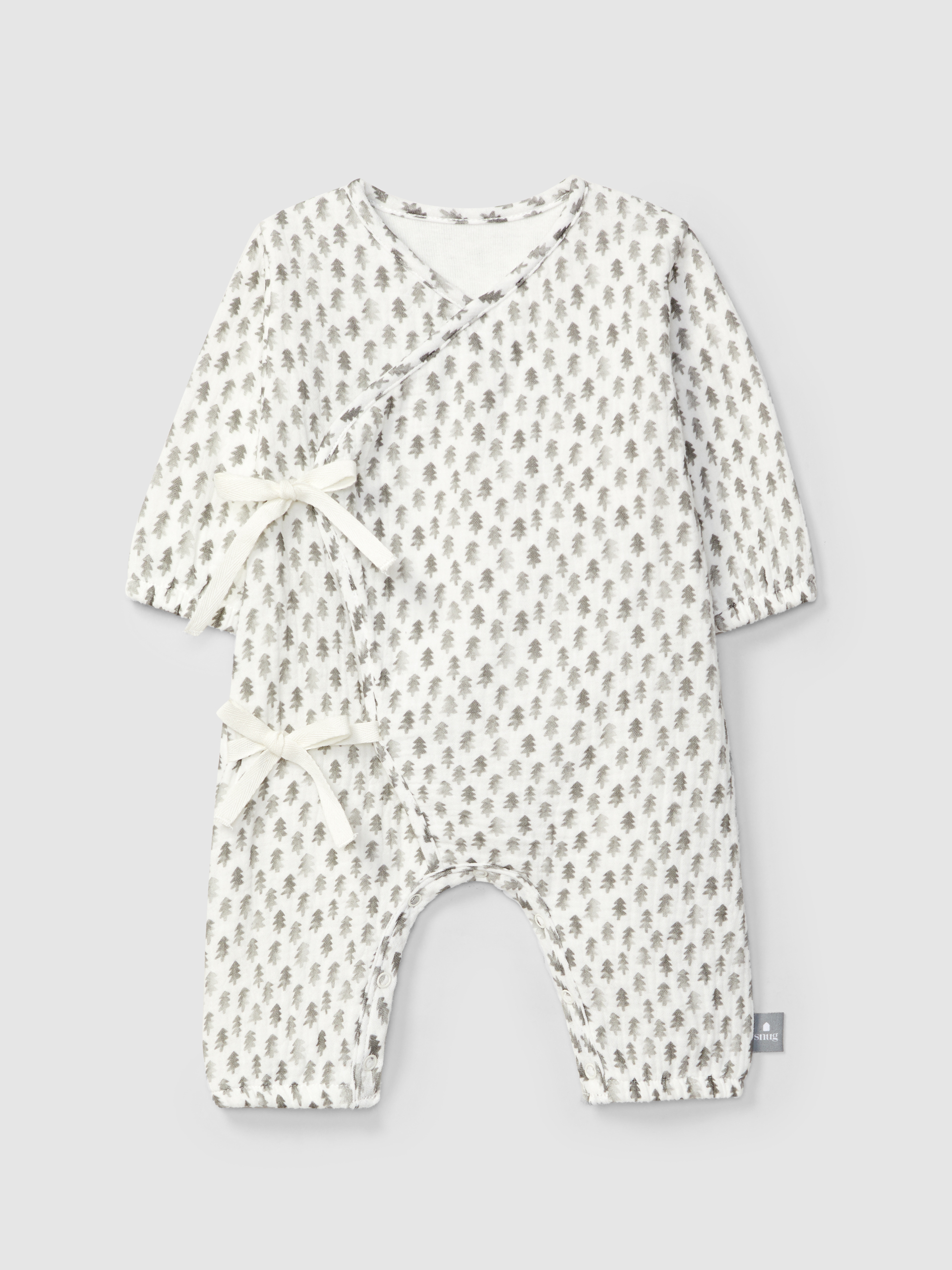 Printed muslin romper