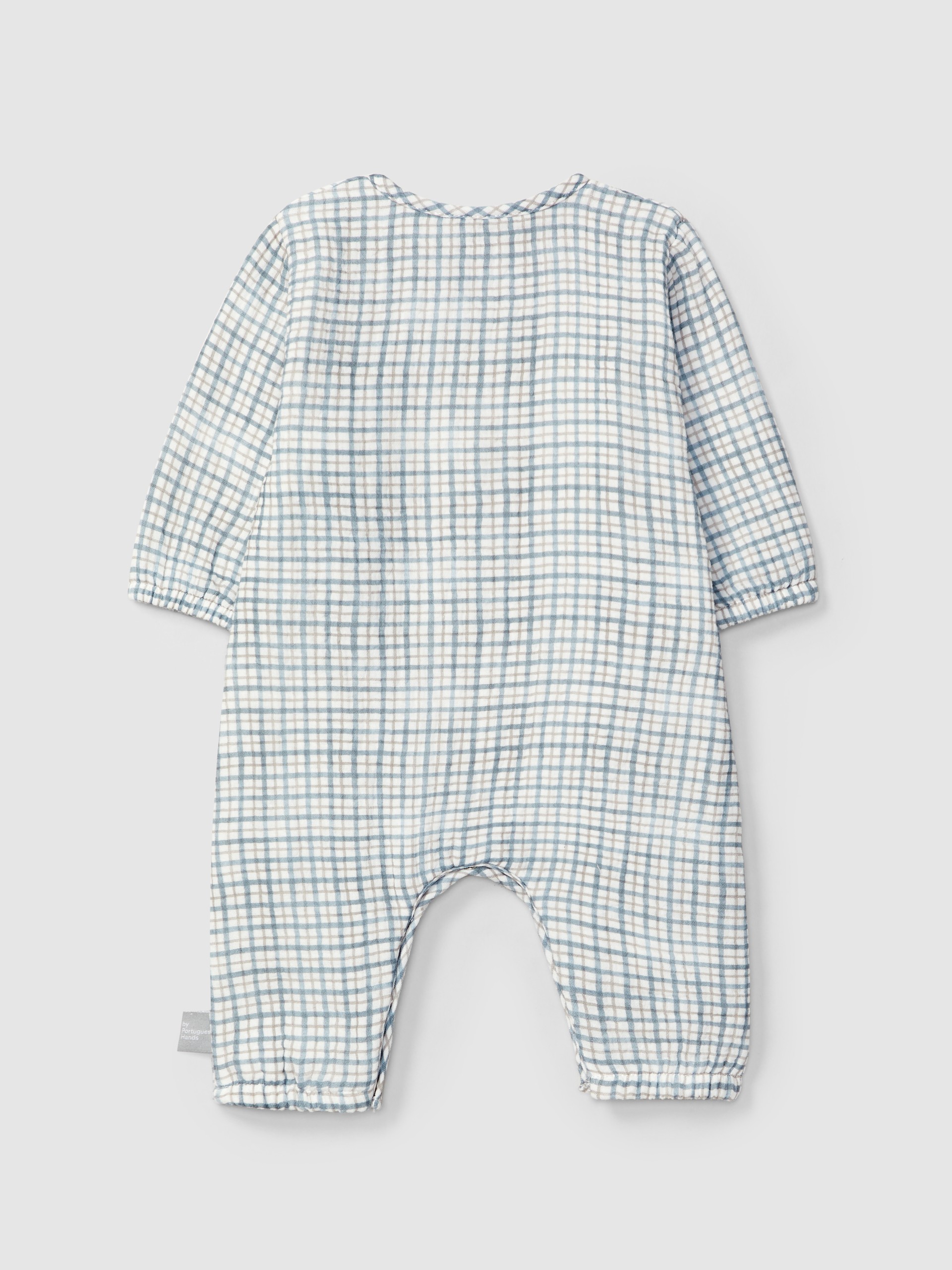 Printed muslin romper