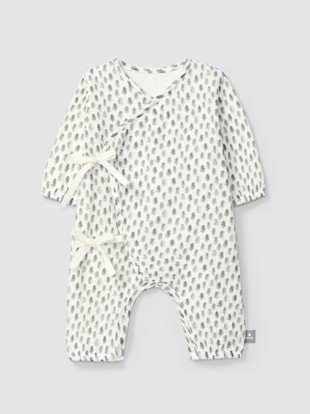 Printed muslin romper Printed muslin romper