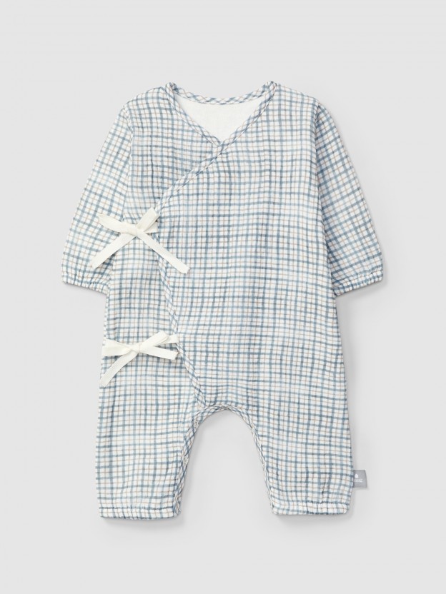 Printed muslin romper Printed muslin romper