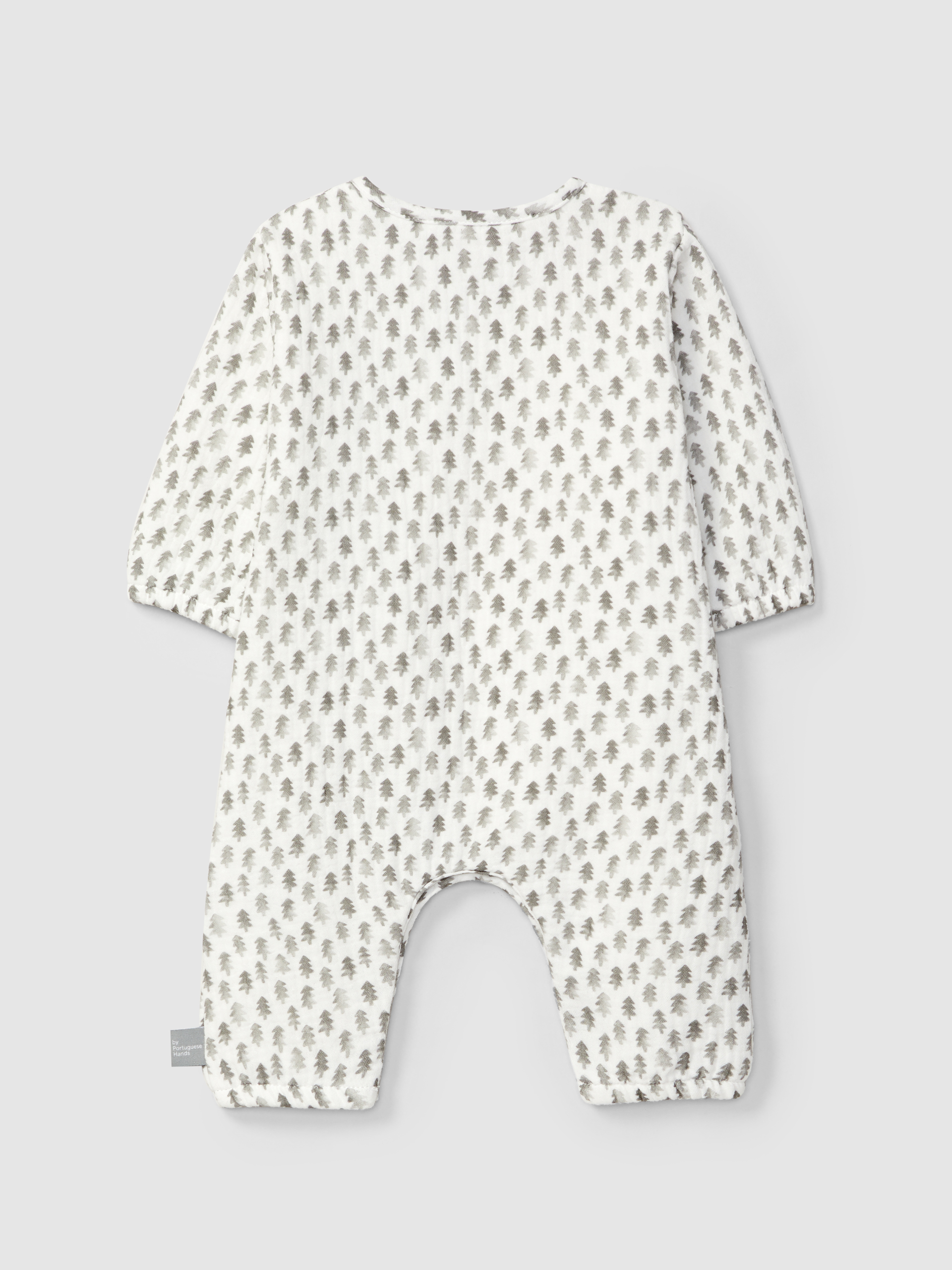 Printed muslin romper
