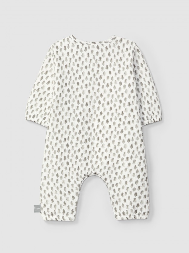 Printed muslin romper Printed muslin romper