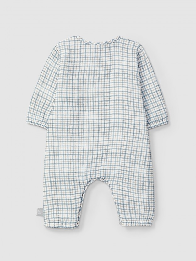 Printed muslin romper Printed muslin romper