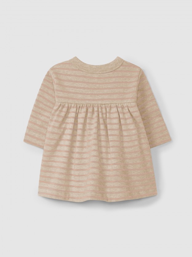soft brushed jersey striped dress soft brushed jersey striped dress