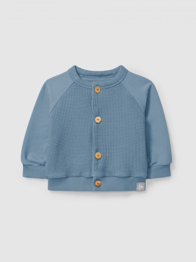Waffle weave jacket Waffle weave jacket