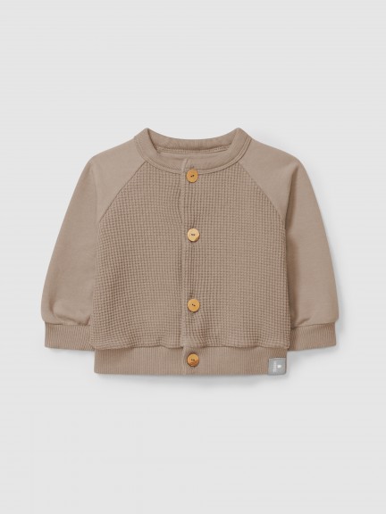 Waffle weave jacket