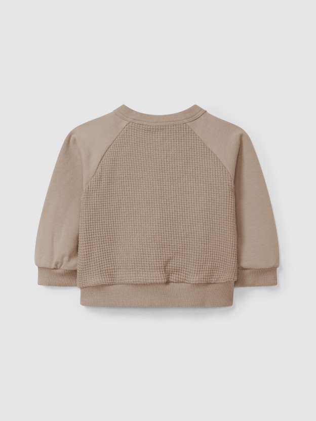 Waffle weave jacket