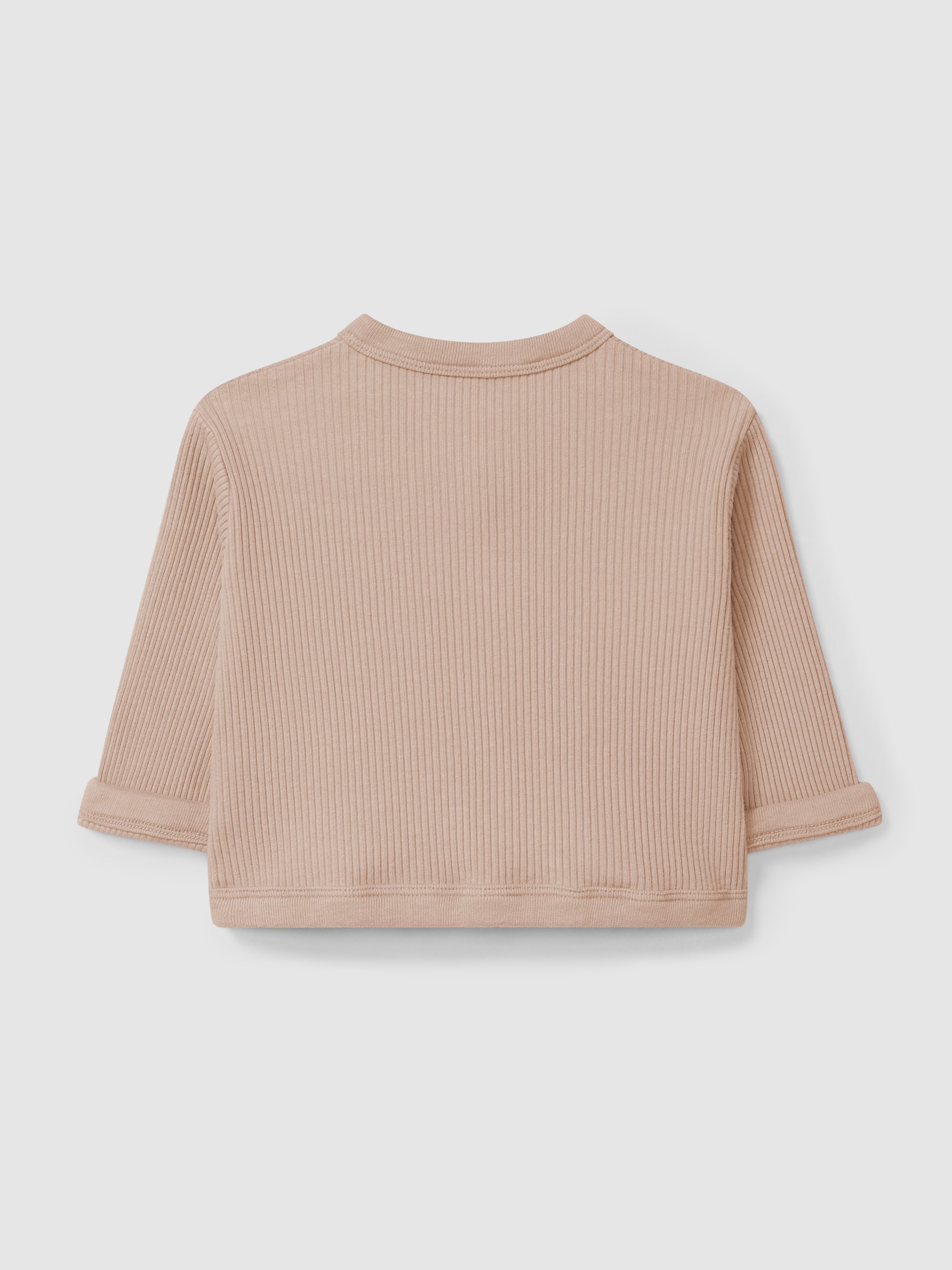 Abrigo en punto acanalado