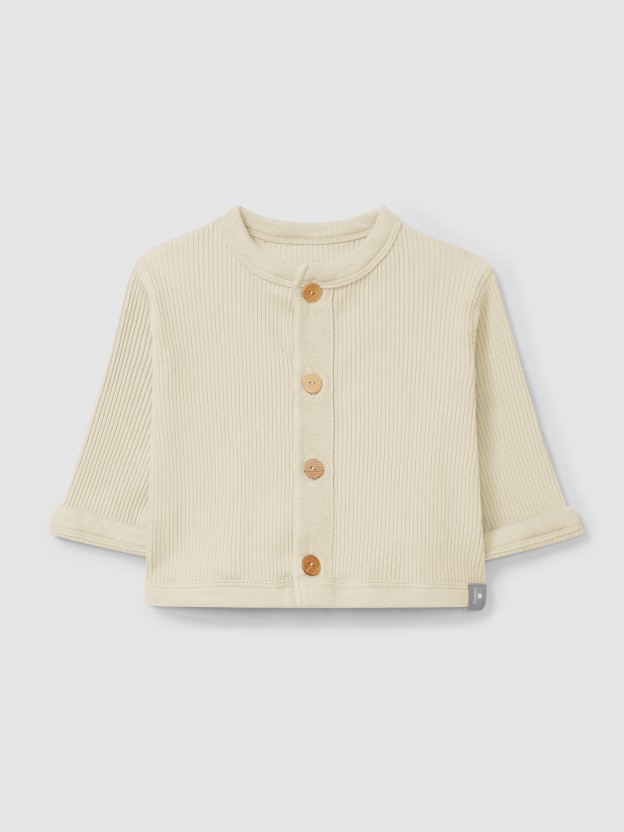 Ribbed jersey jacket Ribbed jersey jacket