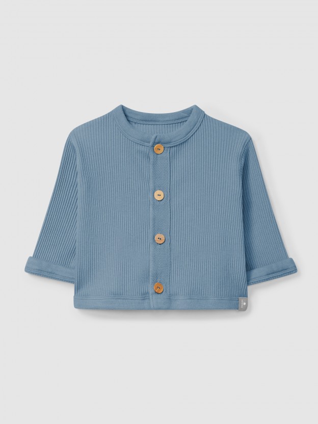 Ribbed jersey jacket Ribbed jersey jacket