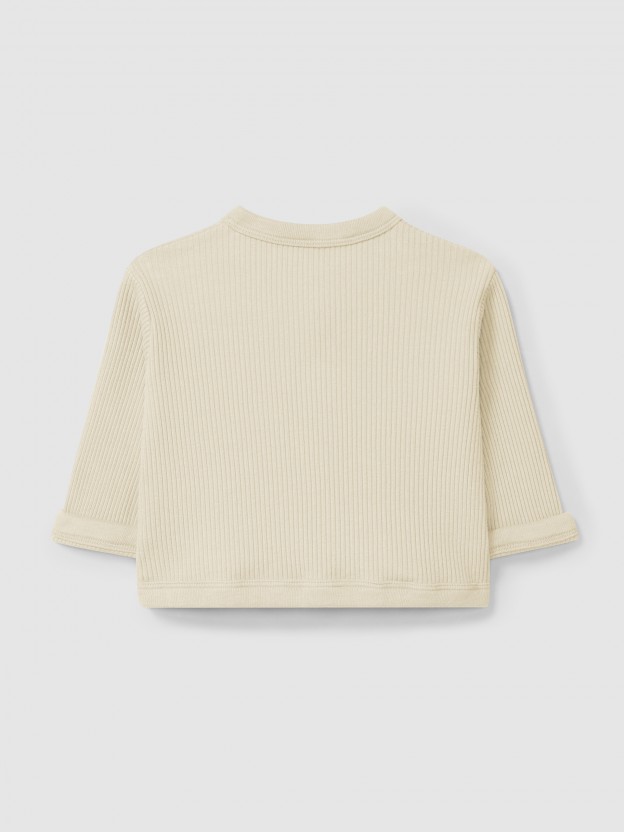 Ribbed jersey jacket Ribbed jersey jacket