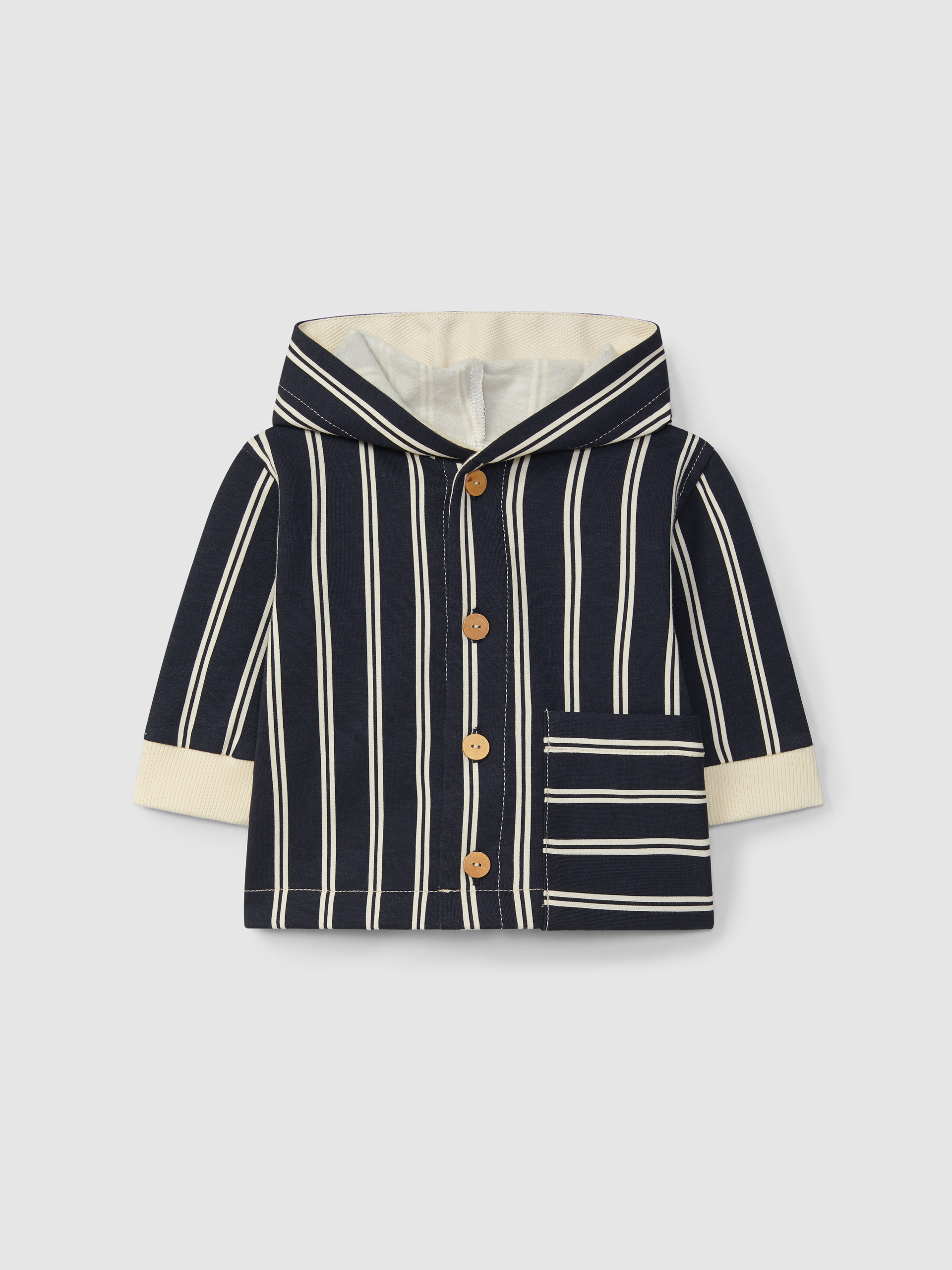 Printed hooded jacket