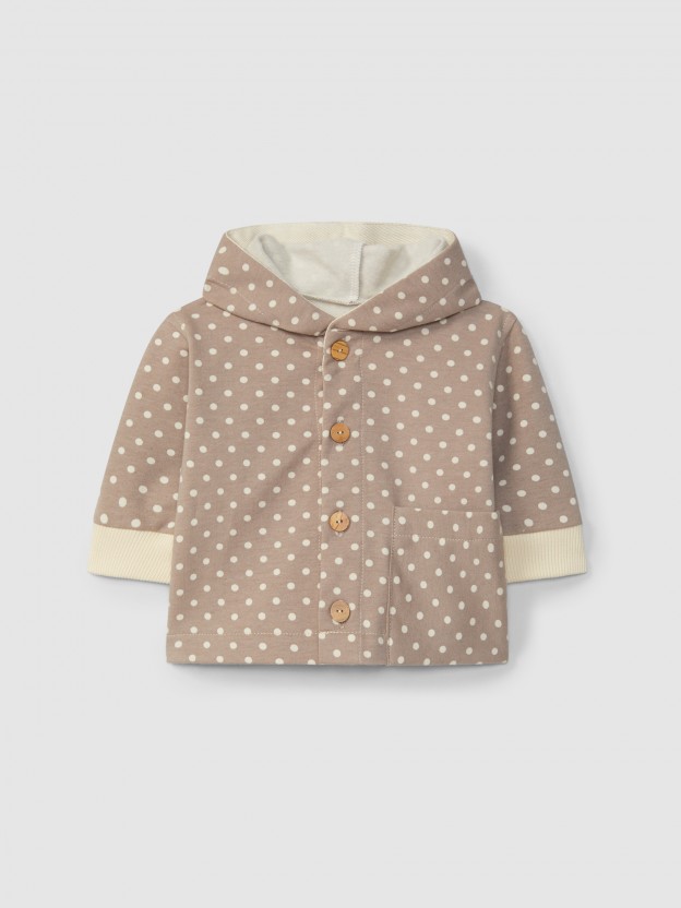 Printed hooded jacket Printed hooded jacket
