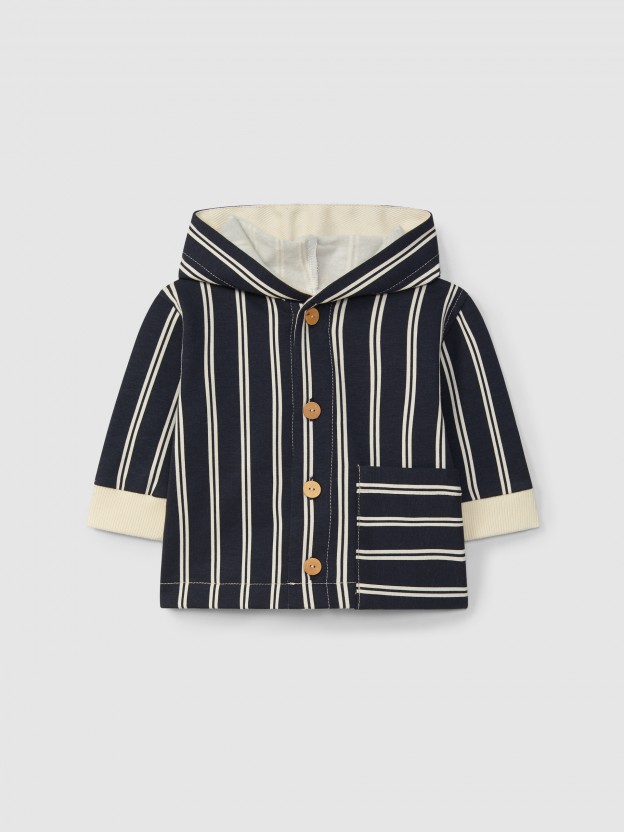 Printed hooded jacket Printed hooded jacket