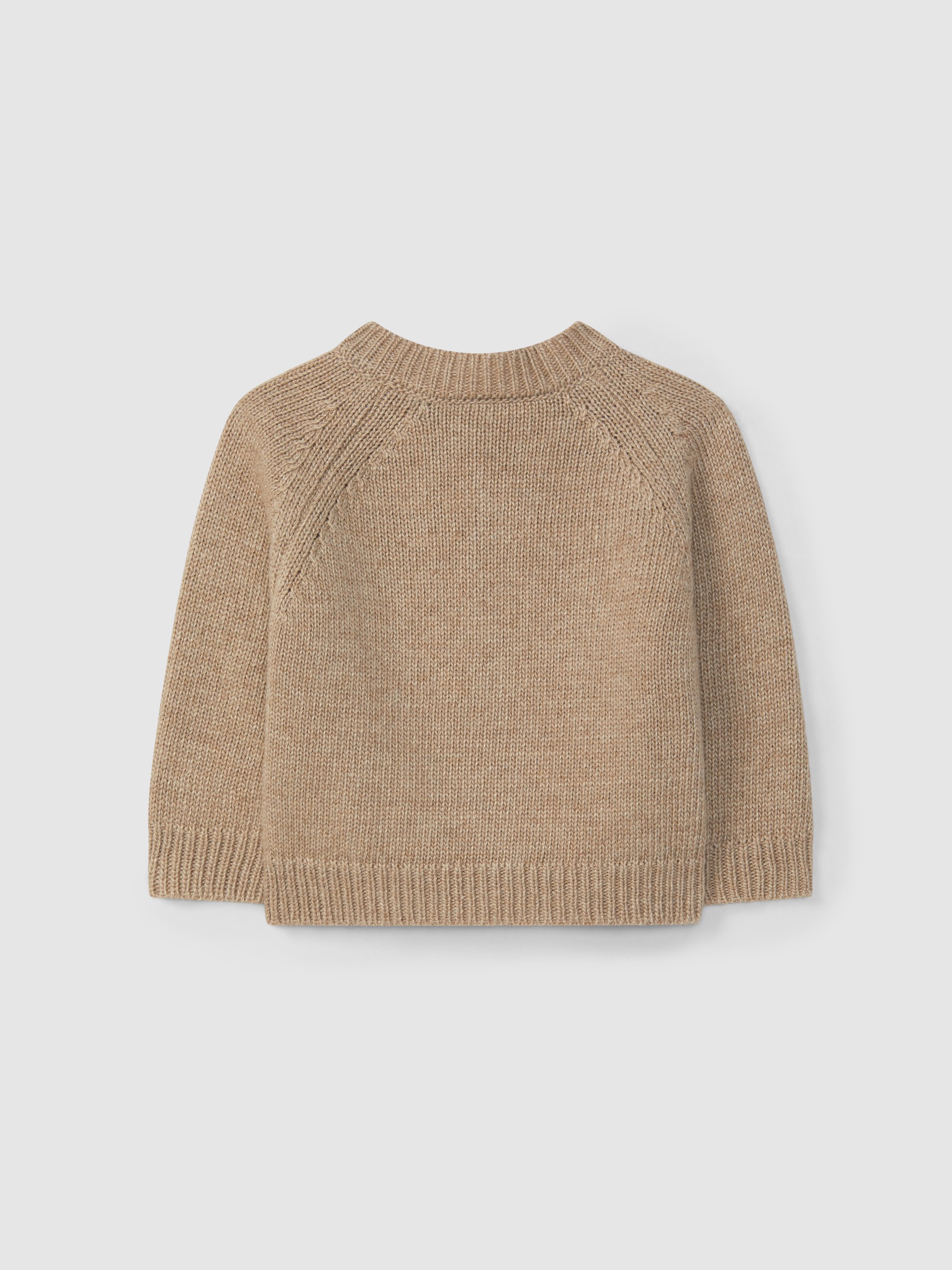 Abrigo de punto con escote redondo