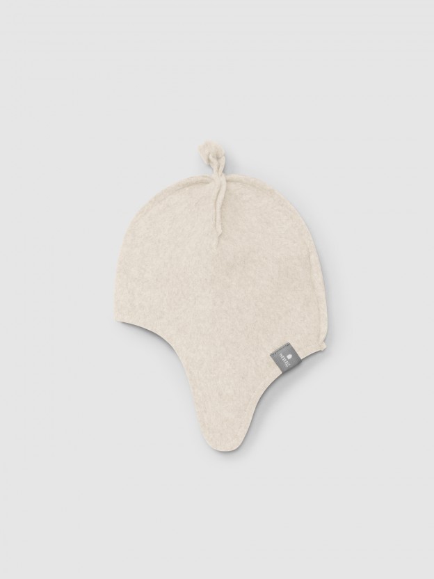 Organic cotton fleece beanie Organic cotton fleece beanie