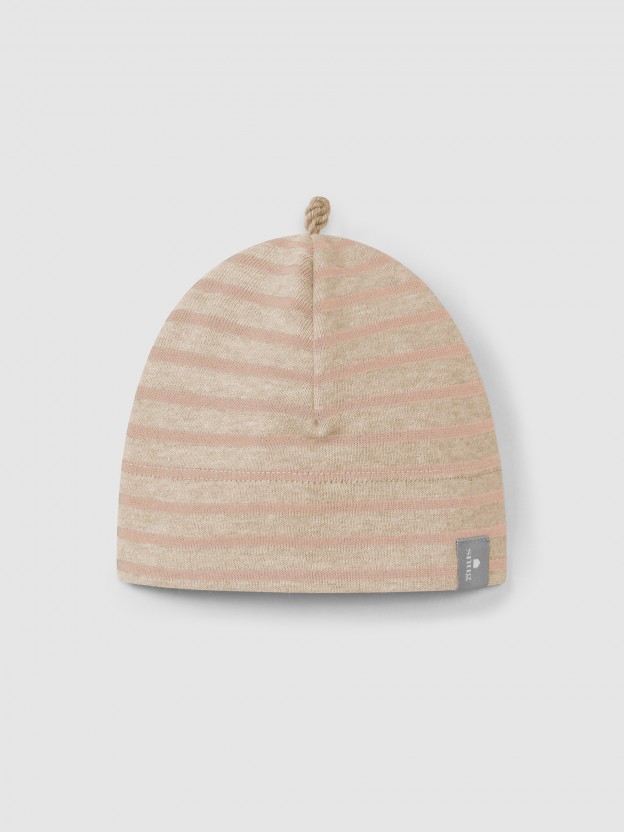 Beanie in soft brushed jersey Beanie in soft brushed jersey