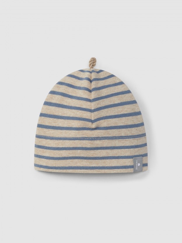 Beanie in soft brushed jersey Beanie in soft brushed jersey