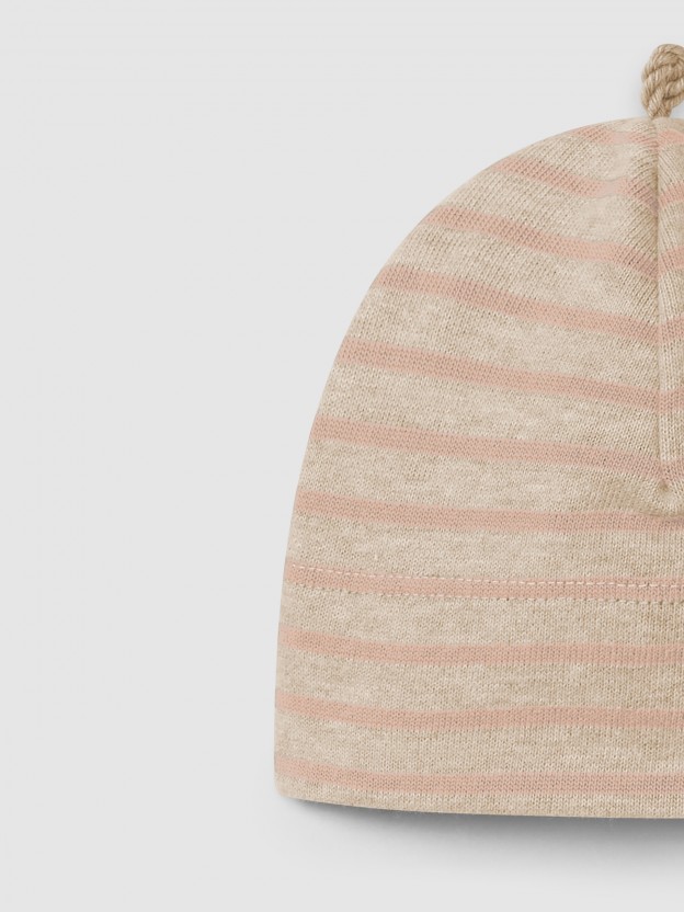 Beanie in soft brushed jersey Beanie in soft brushed jersey