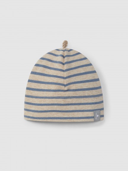 Beanie in soft brushed jersey