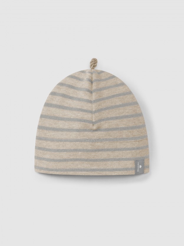 Beanie in soft brushed jersey Beanie in soft brushed jersey