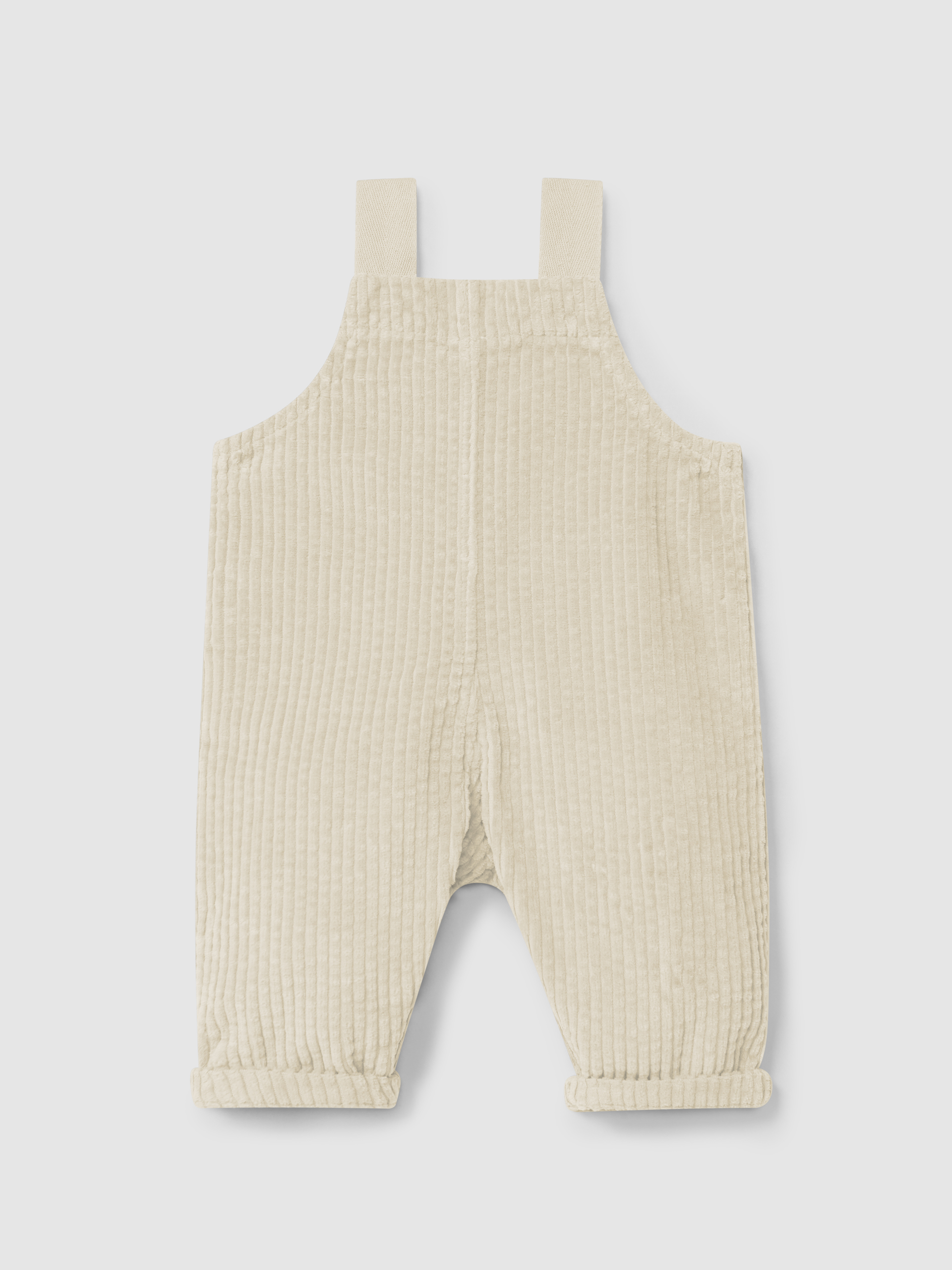 Ribbed velvet dungarees