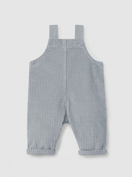 Ribbed velvet dungarees Ribbed velvet dungarees