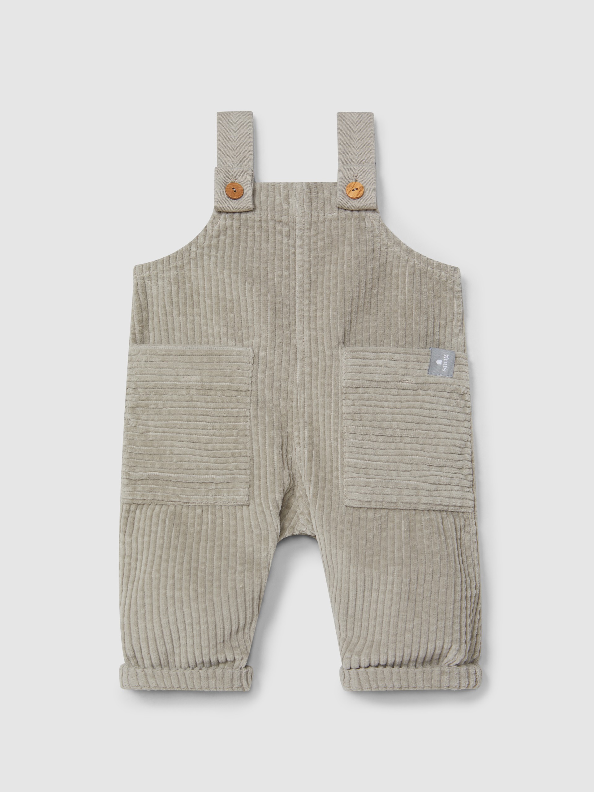 Jardineiras em veludo canelado