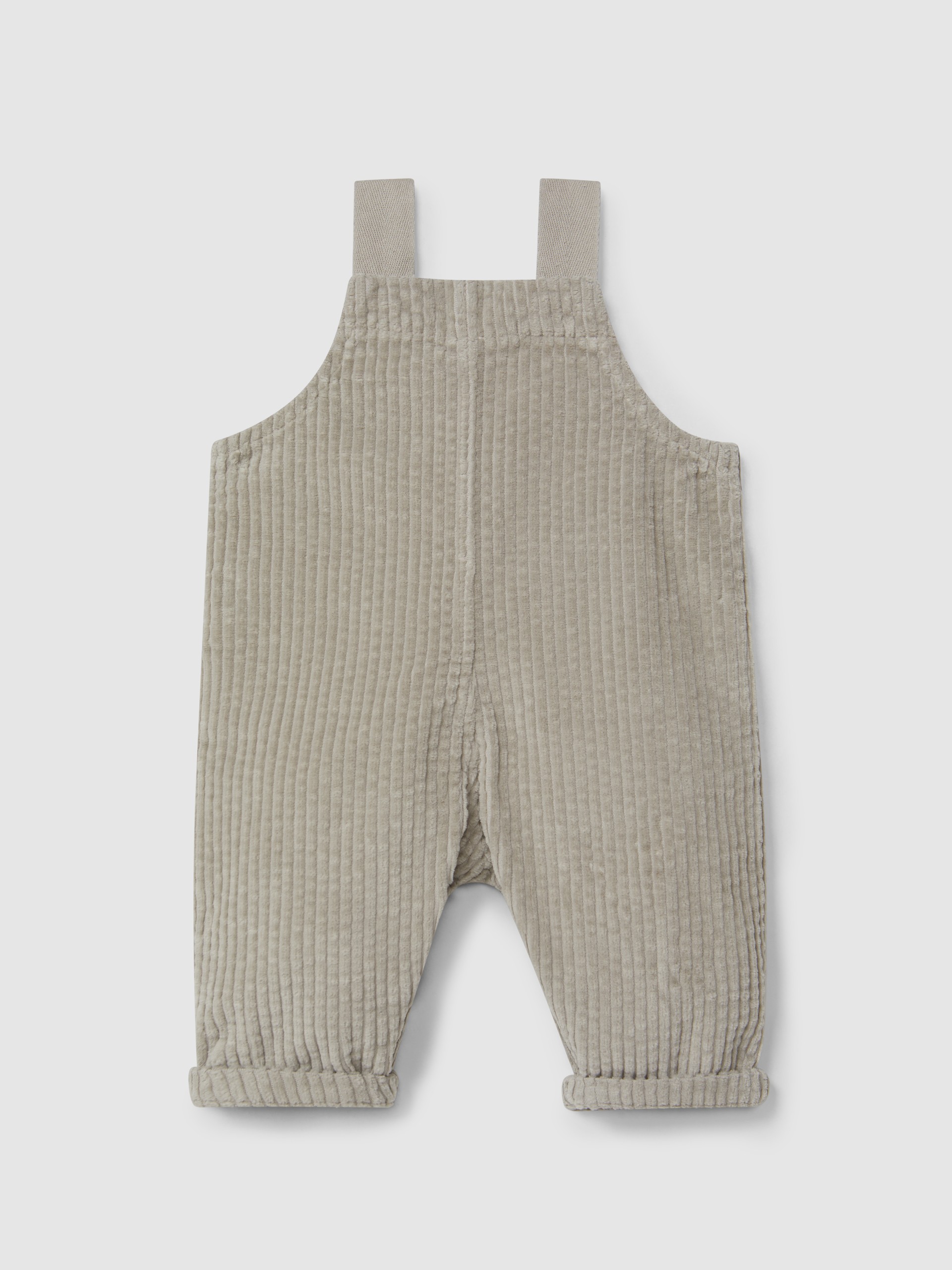 Jardineiras em veludo canelado