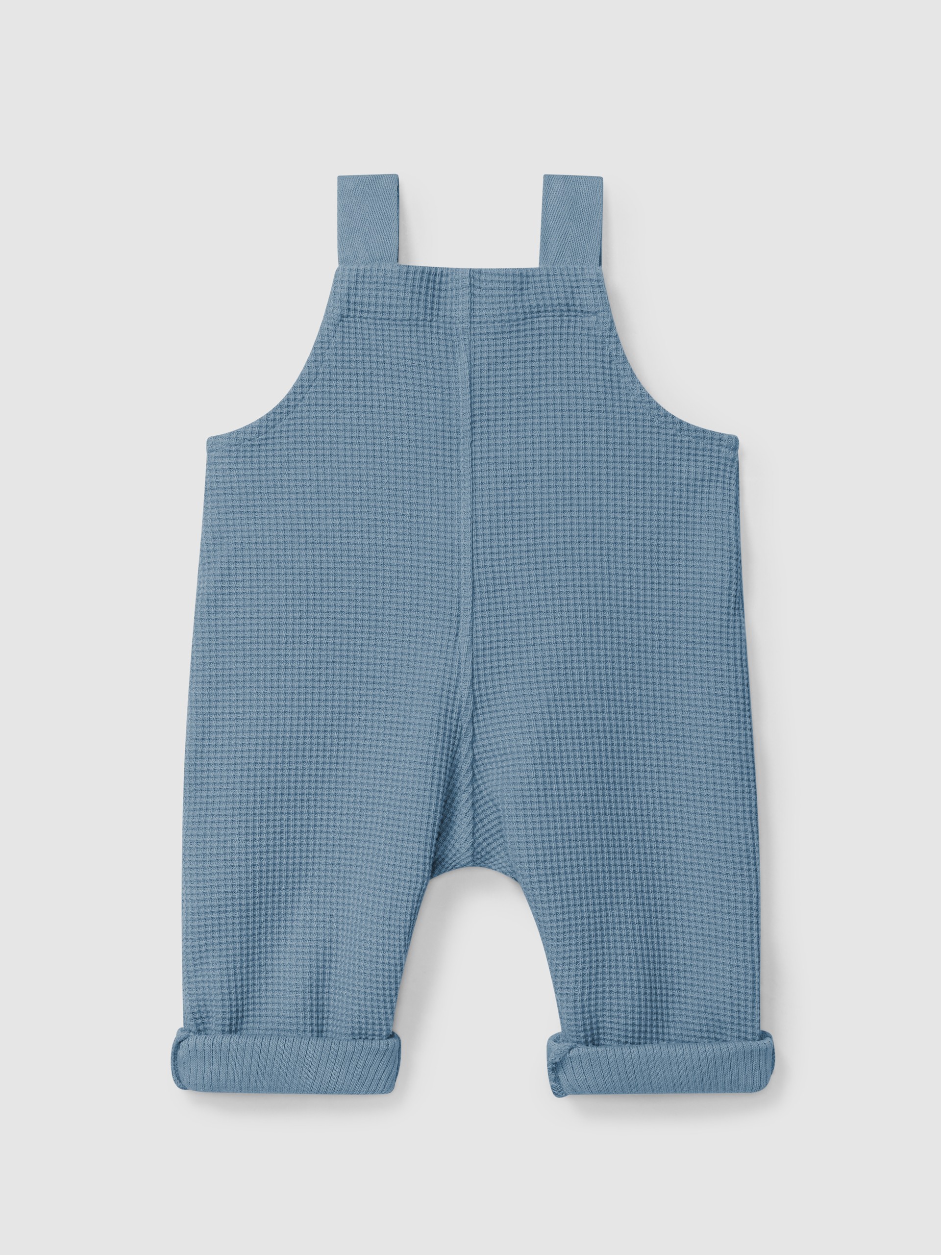 Dungarees in waffle weave