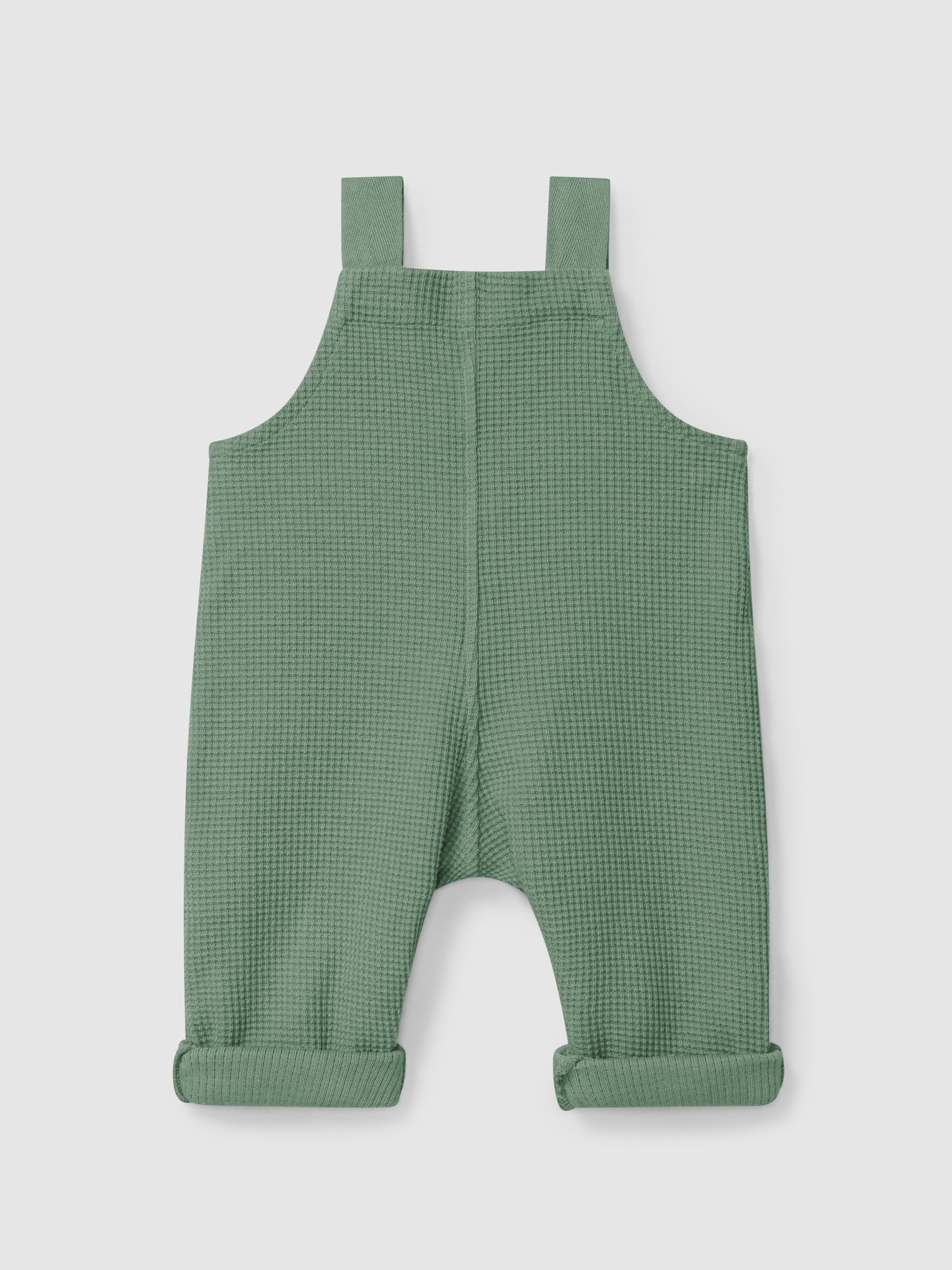 Dungarees in waffle weave