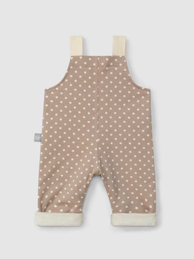 Printed dungarees with pockets Printed dungarees with pockets